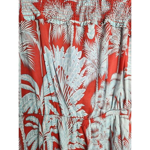 Talbots Oasis Palm Voile Fit and Flare Dress sz 12 lined resort vacation nwt - Picture 4 of 12